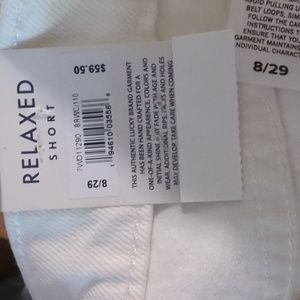 Lucky Brand white denim shorts